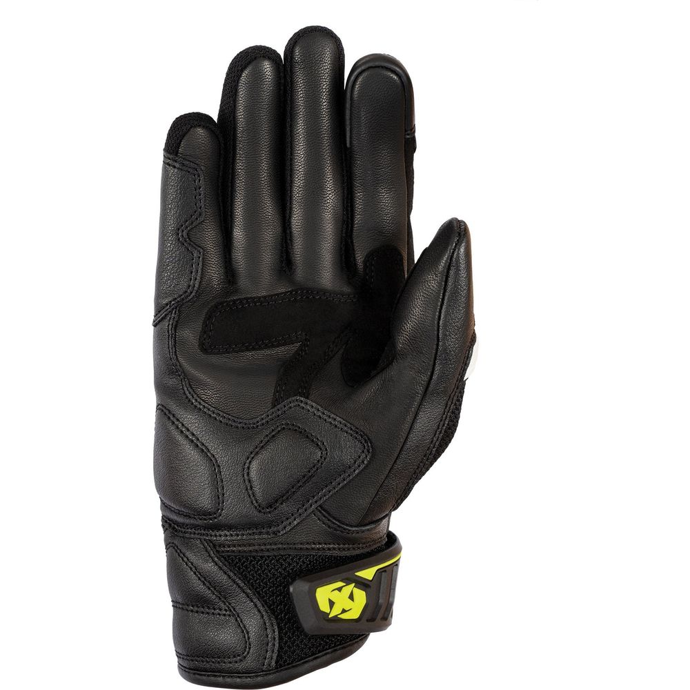 Oxford RP-4S 3.0 Leather Gloves Black / White / Yellow FREE 1 YEAR Returns, FREE UK Delivery | ThrottleChimp