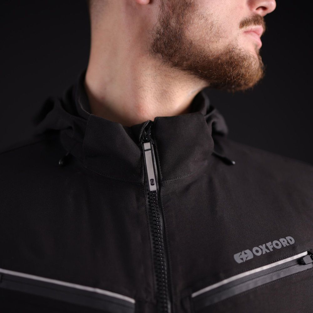 Oxford Mondial Street Dry2Dry Textile Jacket Black FREE 1 YEAR Returns, FREE UK Delivery | ThrottleChimp