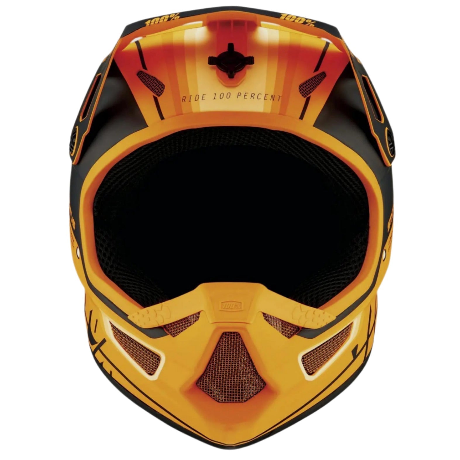 100% Status Youth Cycle Helmet Topenga Orange / Black - FREE 1 YEAR Returns, FREE UK Shipping | ThrottleChimp