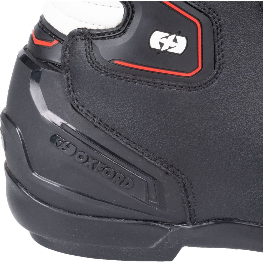 Oxford Cypher 1.0 Dry2Dry Boots Black / White / Red FREE 1 YEAR Returns, FREE UK Delivery | ThrottleChimp
