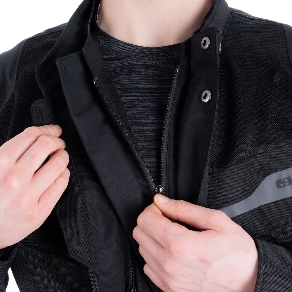 Oxford Dakar Dry2Dry Air Textile Jacket Tech Black FREE 1 YEAR Returns, FREE UK Delivery | ThrottleChimp
