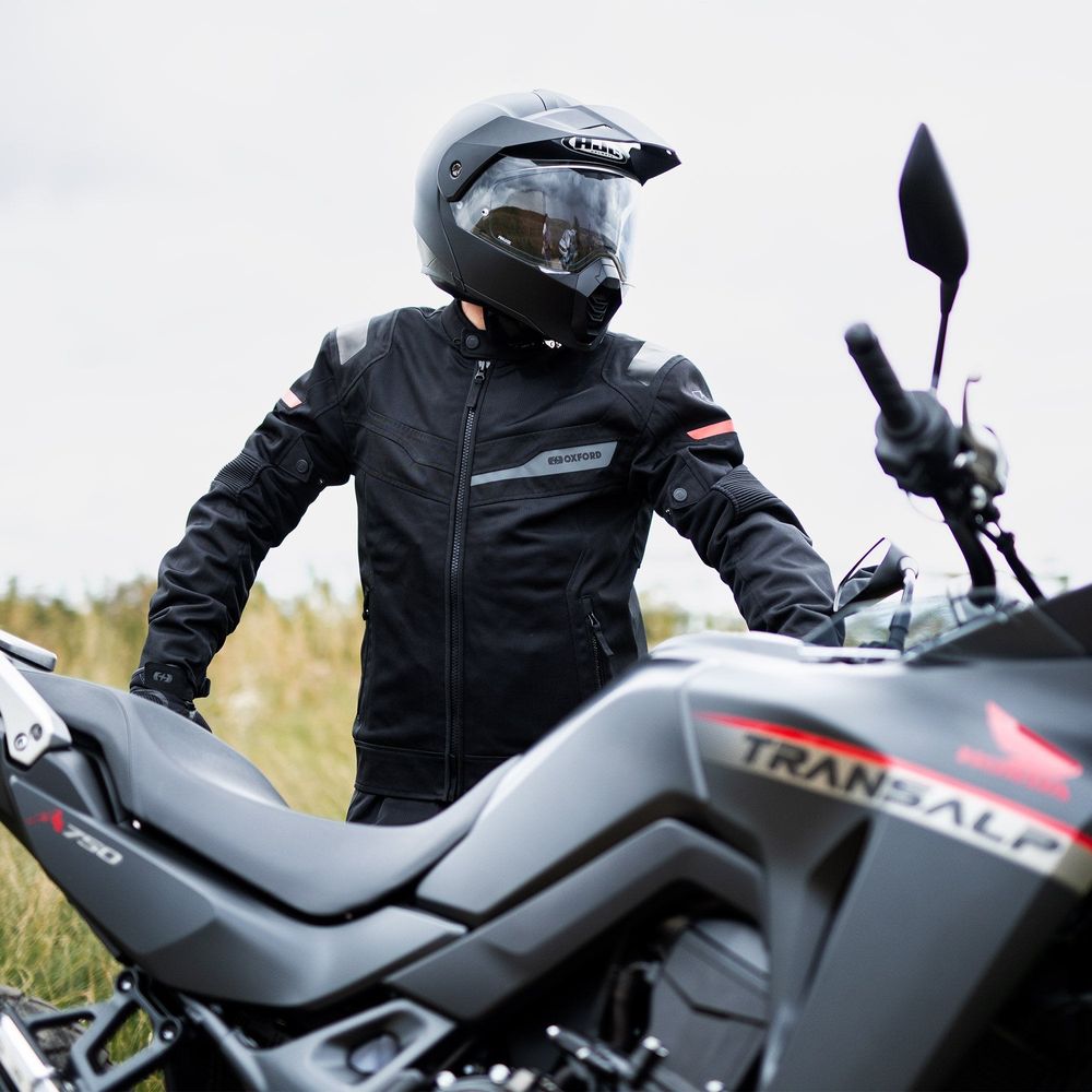 Oxford Dakar Dry2Dry Air Textile Jacket Tech Black FREE 1 YEAR Returns, FREE UK Delivery | ThrottleChimp