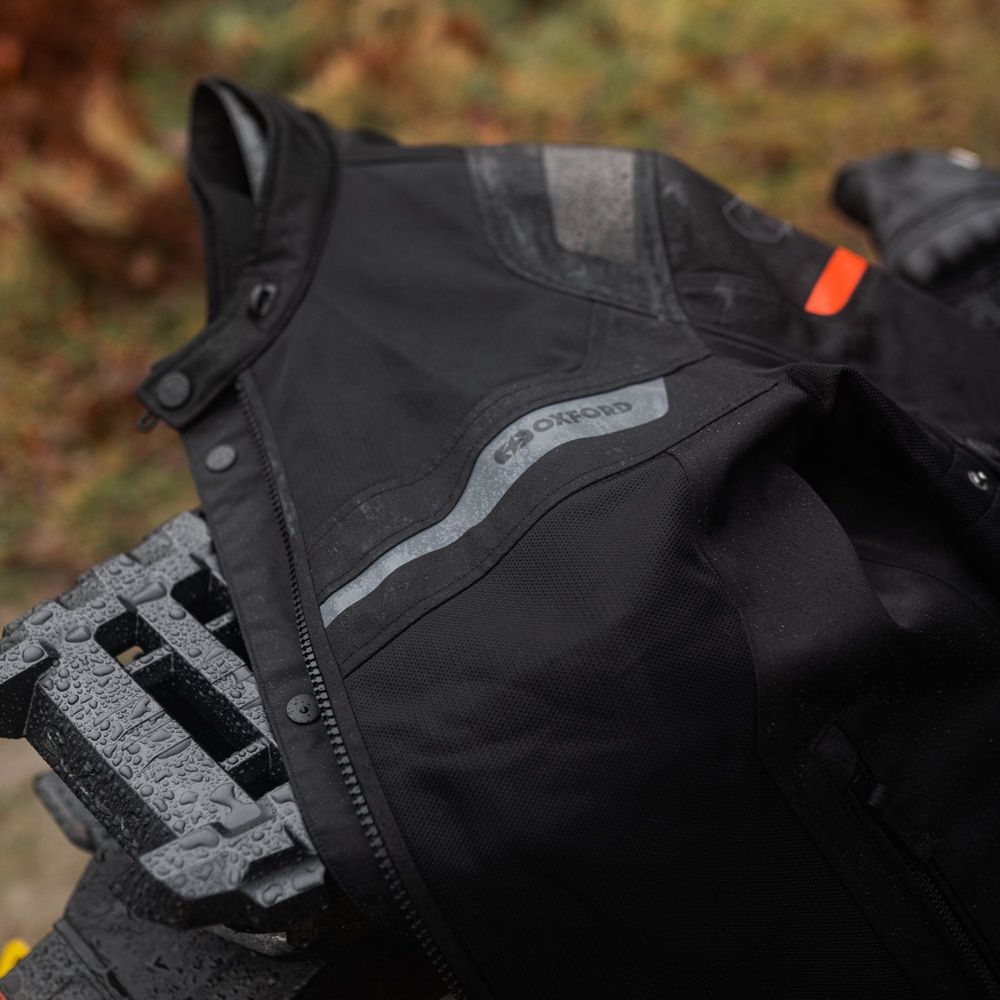 Oxford Dakar Dry2Dry Air Textile Jacket Tech Black FREE 1 YEAR Returns, FREE UK Delivery | ThrottleChimp