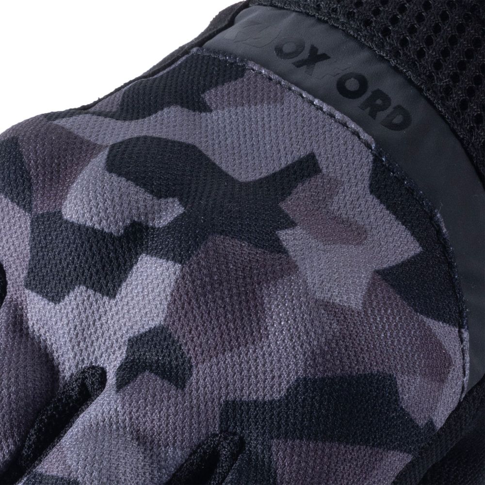 Oxford Byron Textile Gloves Grey Camo FREE 1 YEAR Returns, FREE UK Delivery | ThrottleChimp