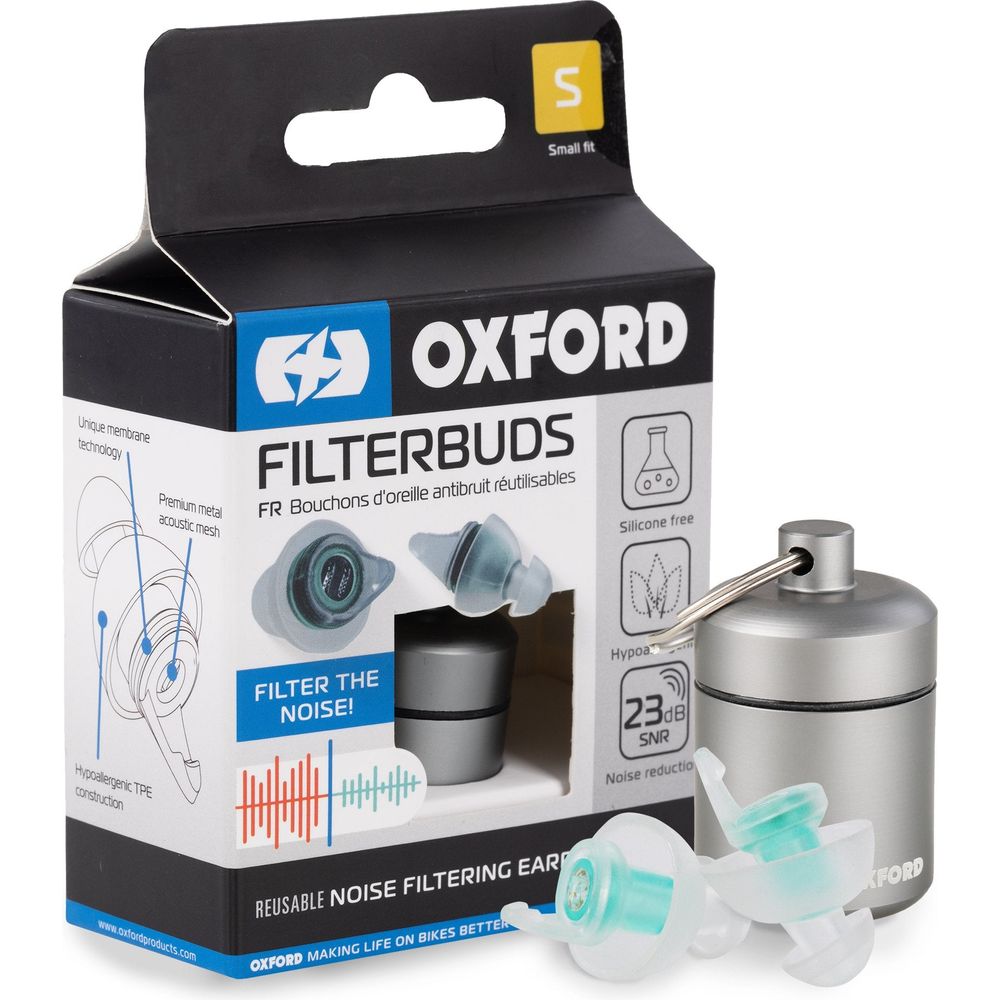 Oxford Noise Filtering Small Fit Ear Plugs Clear / Green FREE 1 YEAR Returns, FREE UK Delivery | ThrottleChimp