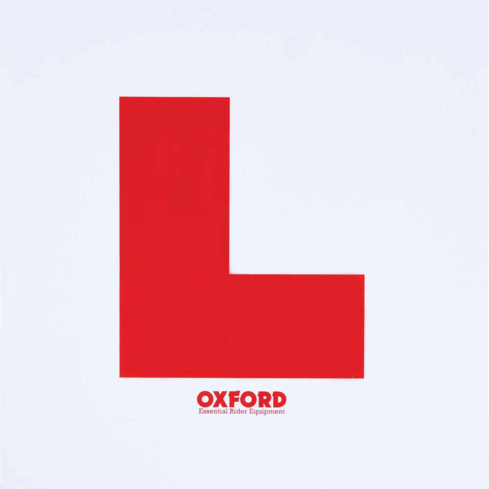 Oxford Self Adhesive L Plate - Pack Of 50 FREE 1 YEAR Returns, FREE UK Delivery | ThrottleChimp