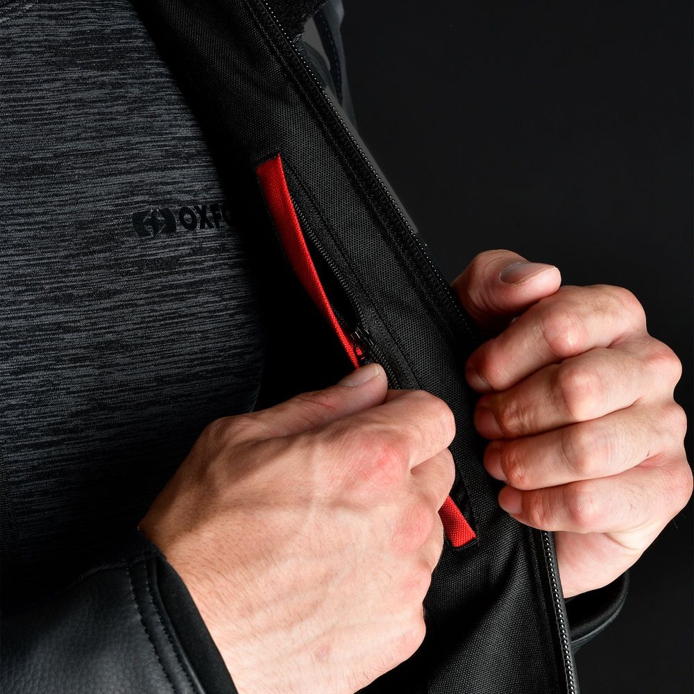 Oxford Nexus 1.0 Leather Jacket Stealth Black FREE 1 YEAR Returns, FREE UK Delivery | ThrottleChimp