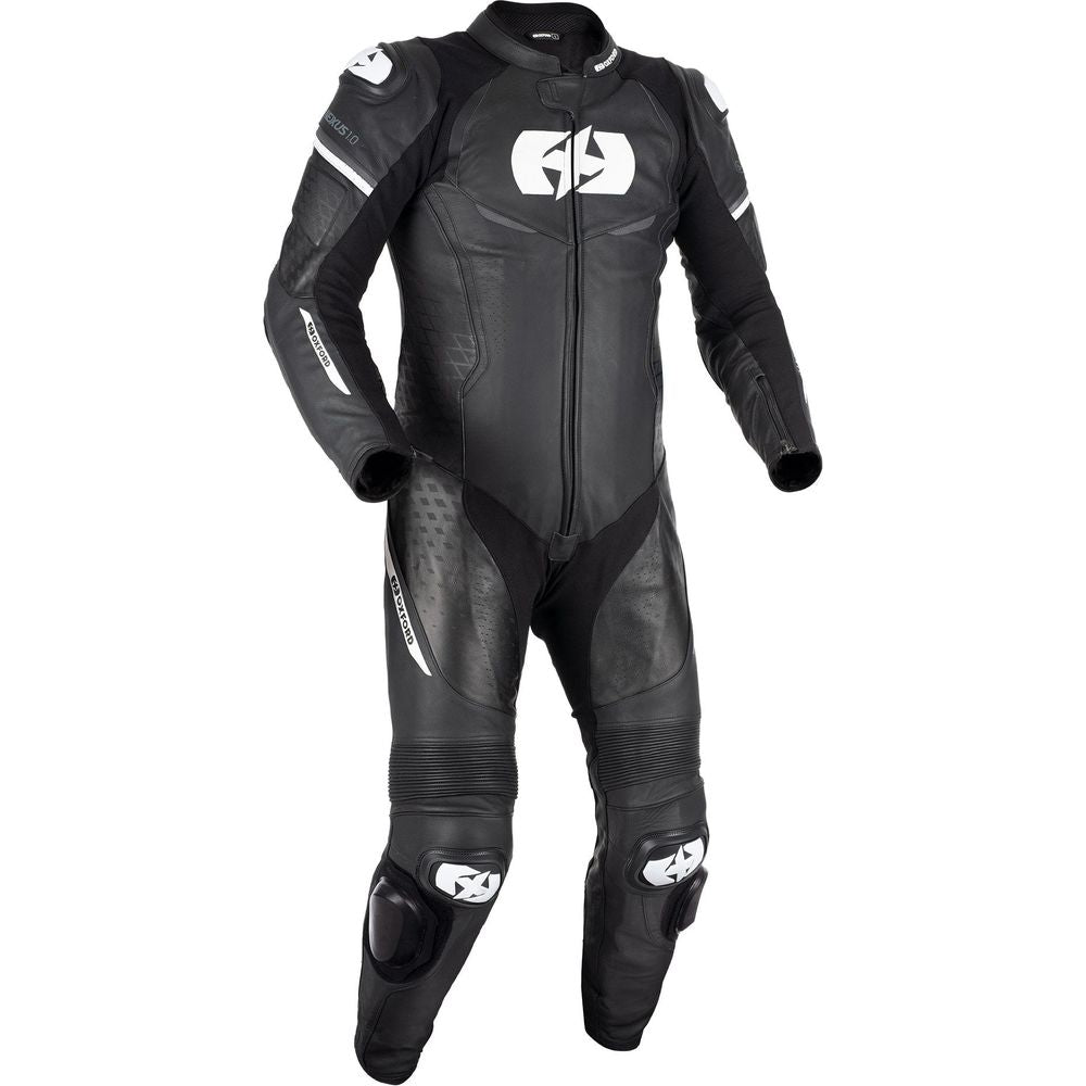 Oxford Nexus 1.0 One Piece Leather Suit Black / White FREE 1 YEAR Returns, FREE UK Delivery | ThrottleChimp