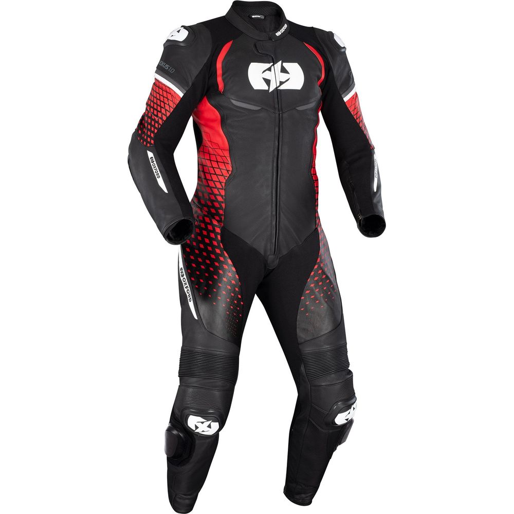 Oxford Nexus 1.0 One Piece Leather Suit Black / Red FREE 1 YEAR Returns, FREE UK Delivery | ThrottleChimp