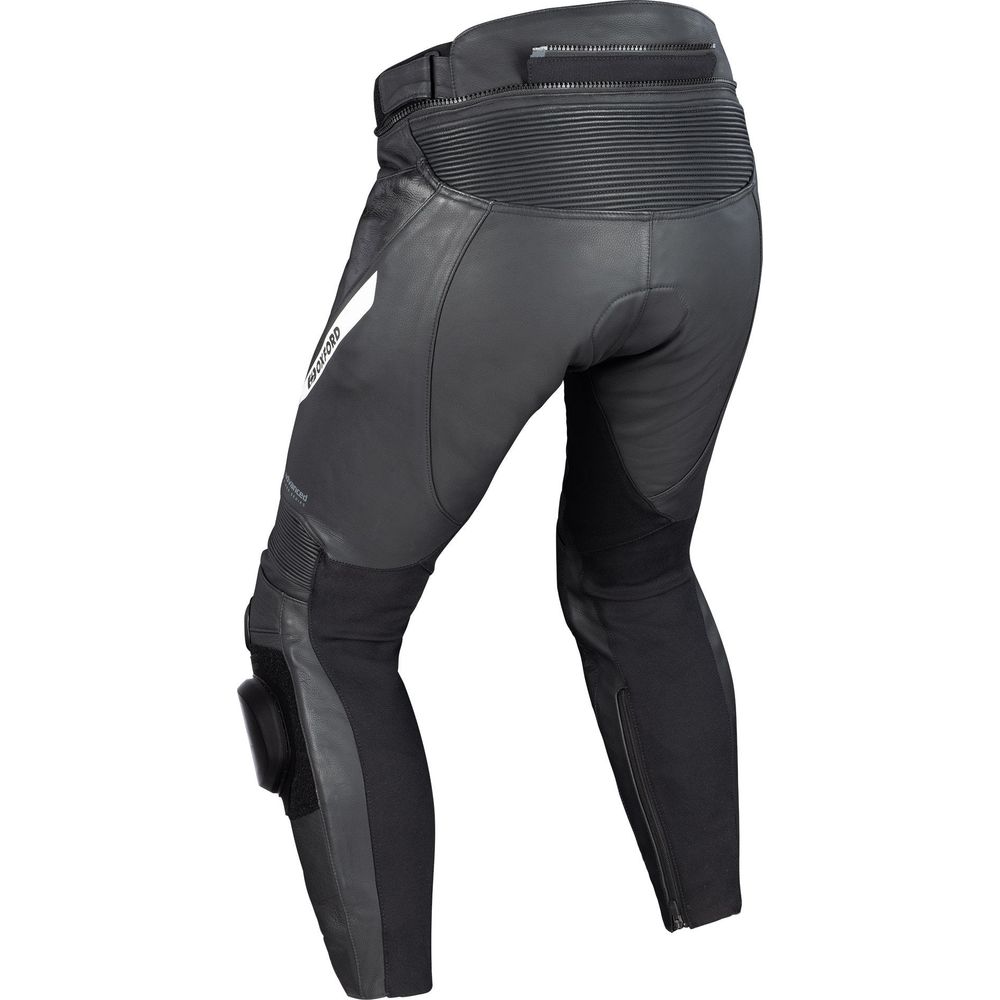 Oxford Nexus 1.0 Leather Trouser Black / White FREE 1 YEAR Returns, FREE UK Delivery | ThrottleChimp