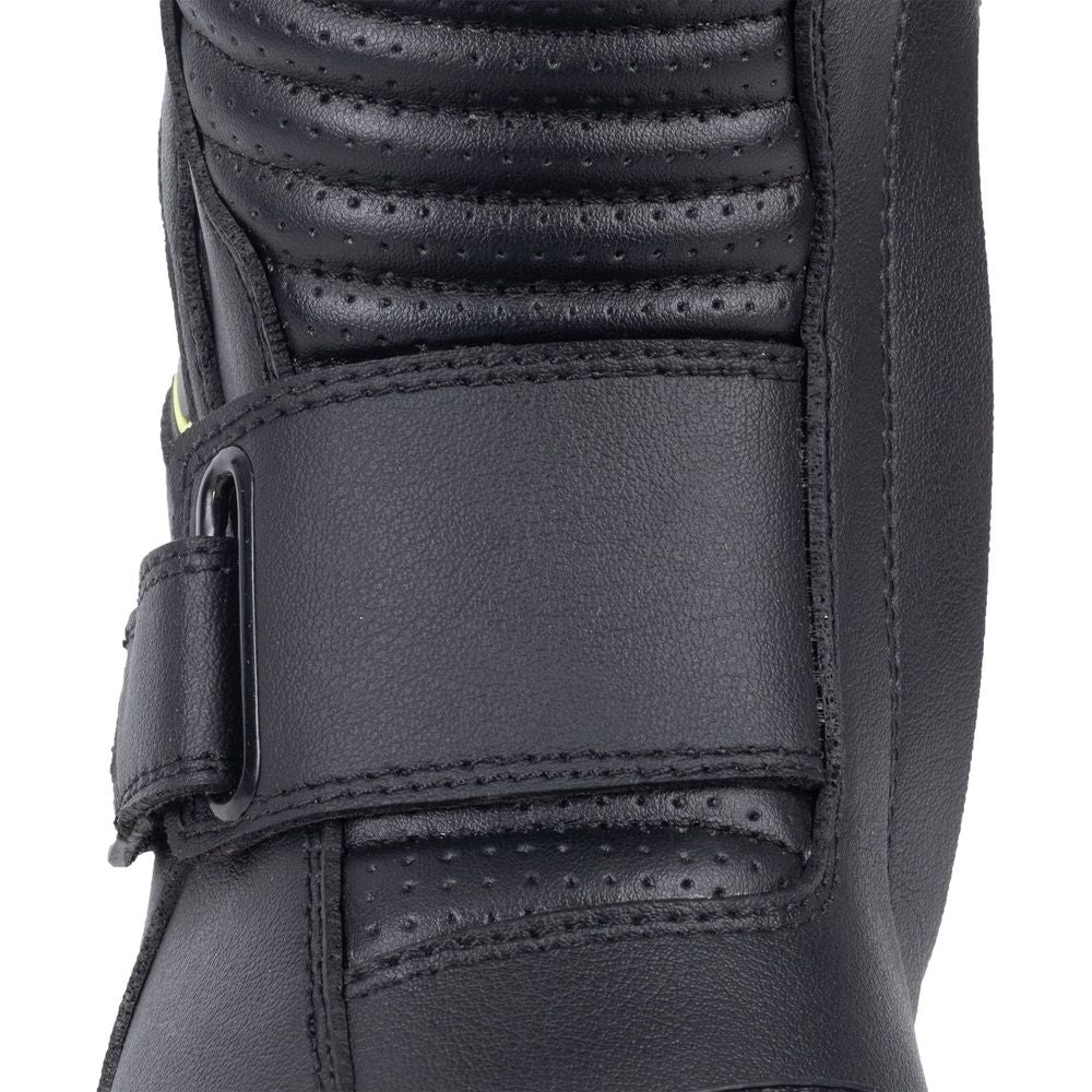 Oxford Omega Air Short Boots Black / White / Yellow FREE 1 YEAR Returns, FREE UK Delivery | ThrottleChimp