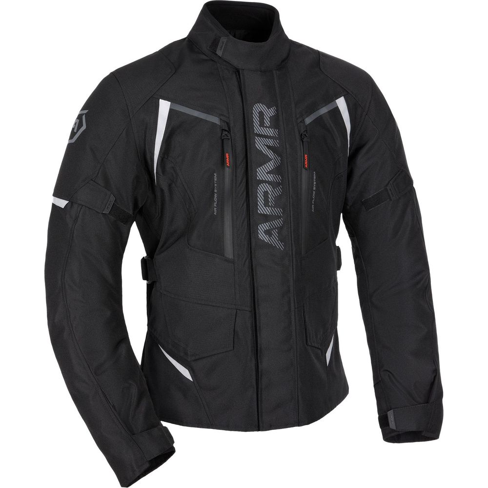 ARMR Kiso 4.0 Waterproof Textile Jacket Black FREE 1 YEAR Returns, FREE UK Delivery | ThrottleChimp