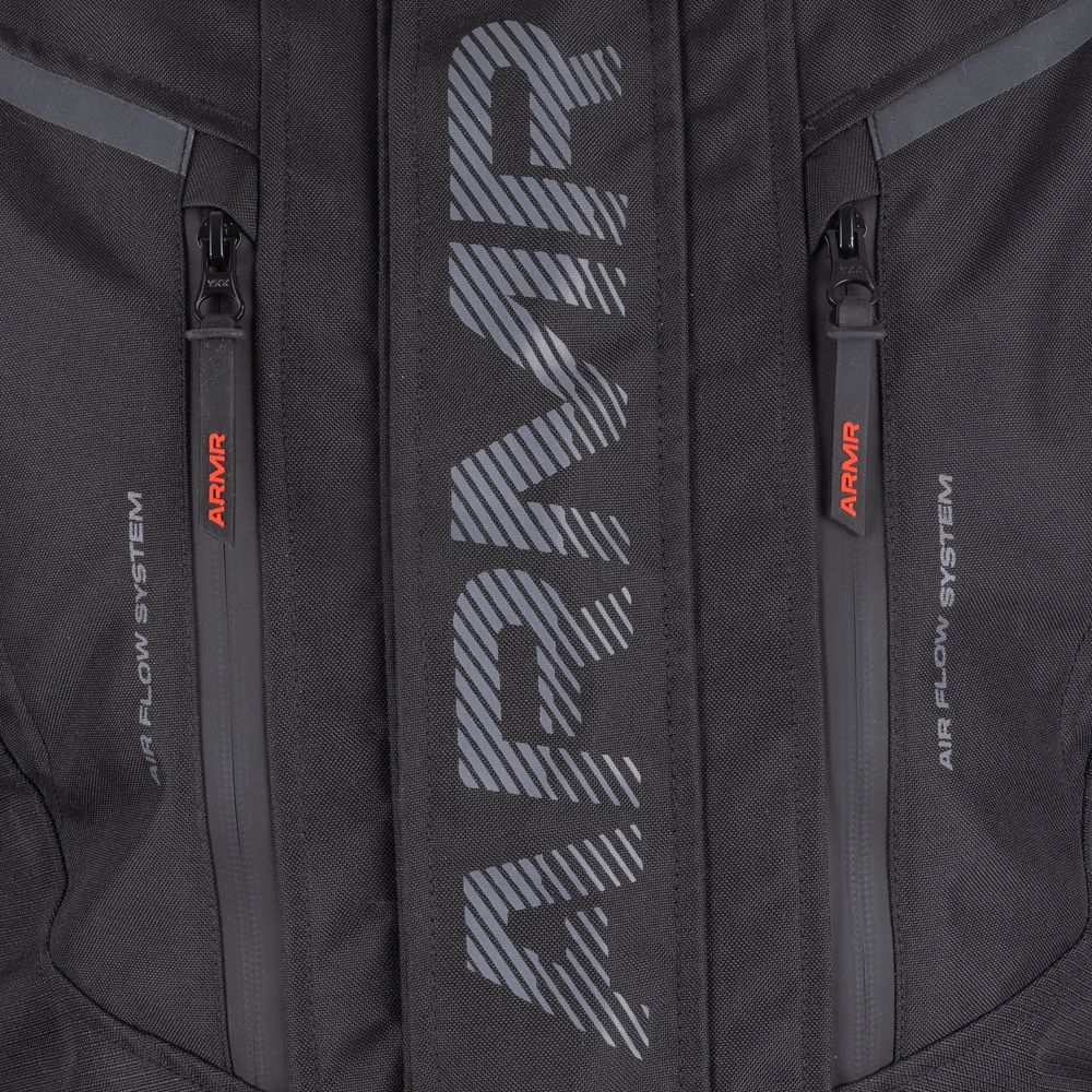 ARMR Kiso 4.0 Waterproof Textile Jacket Black FREE 1 YEAR Returns, FREE UK Delivery | ThrottleChimp
