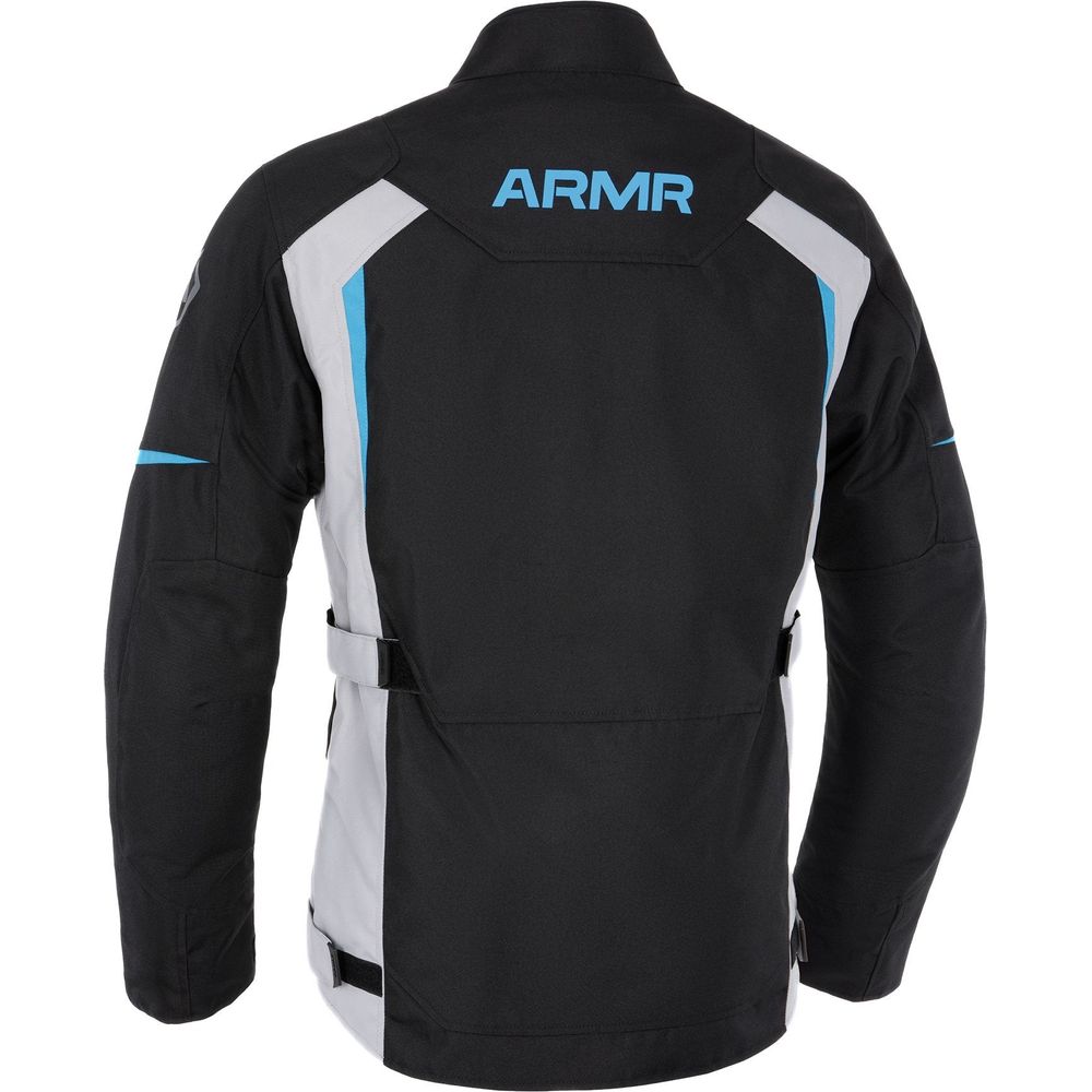 ARMR Kiso 4.0 Waterproof Textile Jacket Black / Light Grey / Blue FREE 1 YEAR Returns, FREE UK Delivery | ThrottleChimp