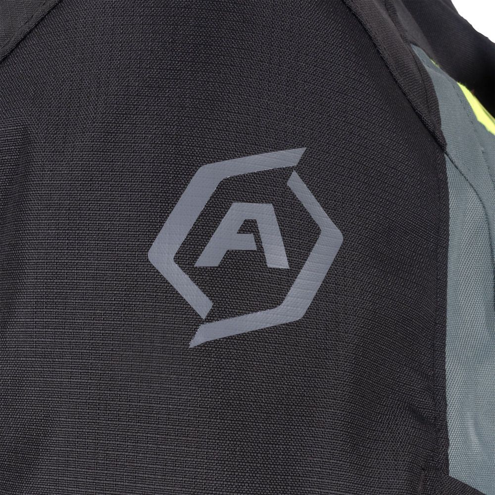 ARMR Kiso 4.0 Waterproof Textile Jacket Black / Green / Fluo Yellow FREE 1 YEAR Returns, FREE UK Delivery | ThrottleChimp
