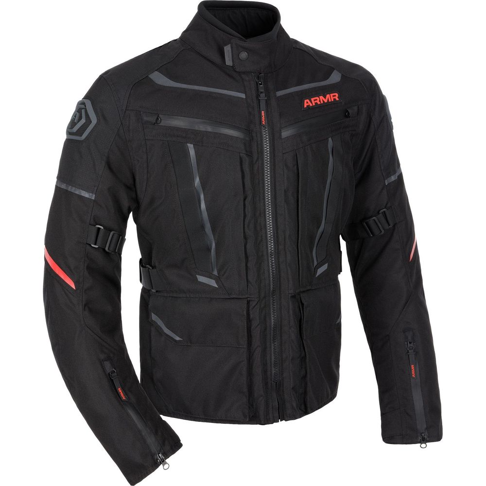 ARMR Kumaji 3.0 Waterproof Textile Jacket Black FREE 1 YEAR Returns, FREE UK Delivery | ThrottleChimp