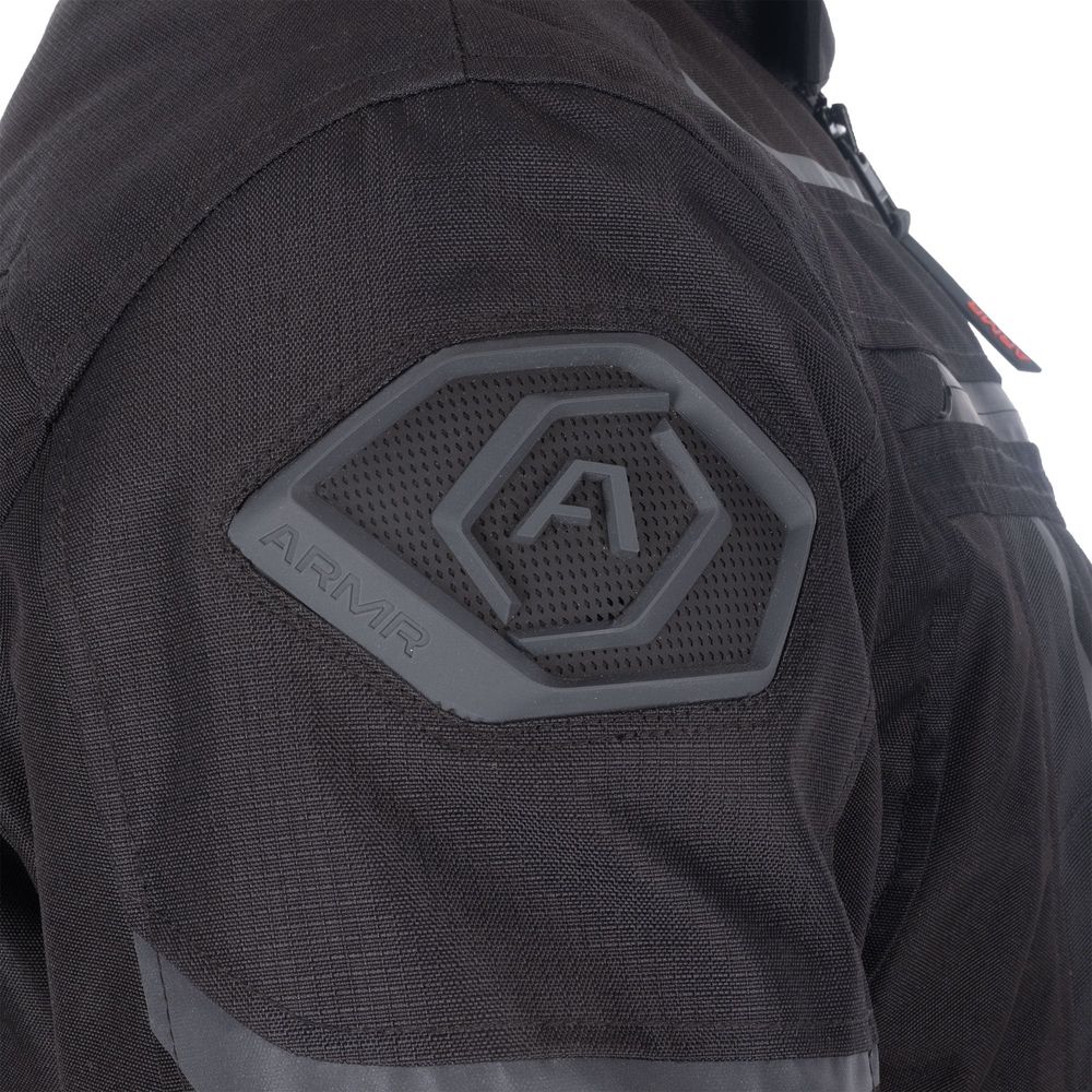 ARMR Kumaji 3.0 Waterproof Textile Jacket Black FREE 1 YEAR Returns, FREE UK Delivery | ThrottleChimp