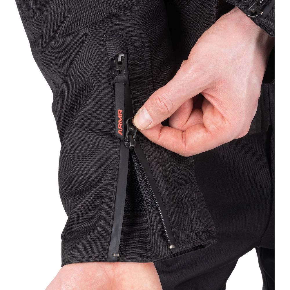 ARMR Kumaji 3.0 Waterproof Textile Jacket Black FREE 1 YEAR Returns, FREE UK Delivery | ThrottleChimp