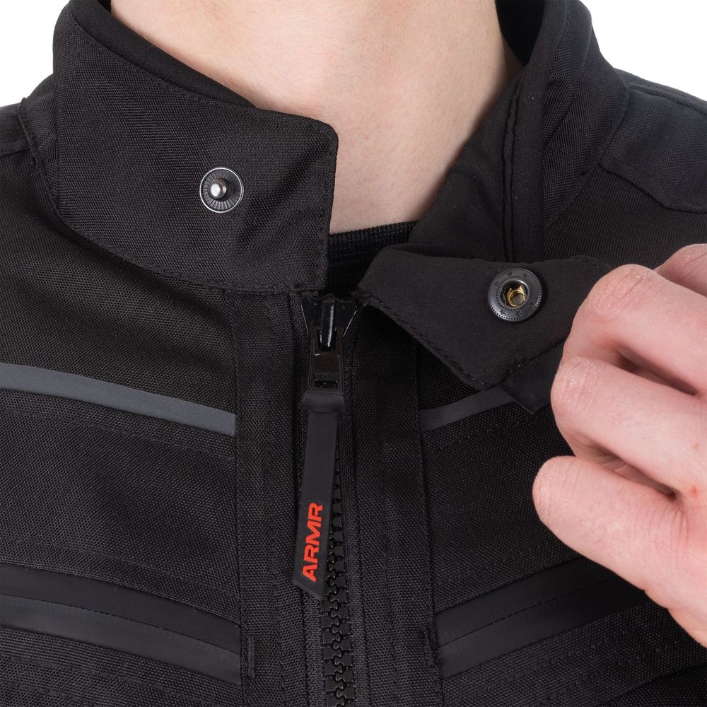 ARMR Kumaji 3.0 Waterproof Textile Jacket Black FREE 1 YEAR Returns, FREE UK Delivery | ThrottleChimp