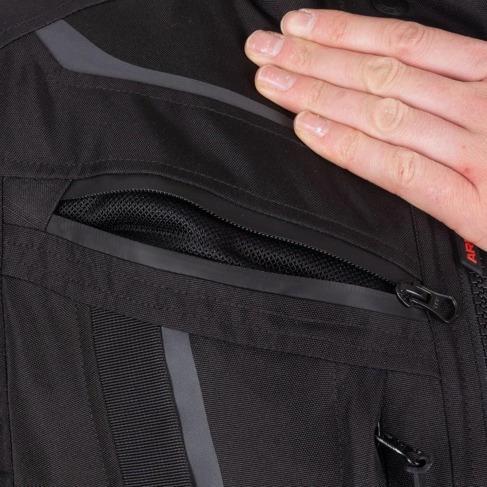 ARMR Kumaji 3.0 Waterproof Textile Jacket Black FREE 1 YEAR Returns, FREE UK Delivery | ThrottleChimp