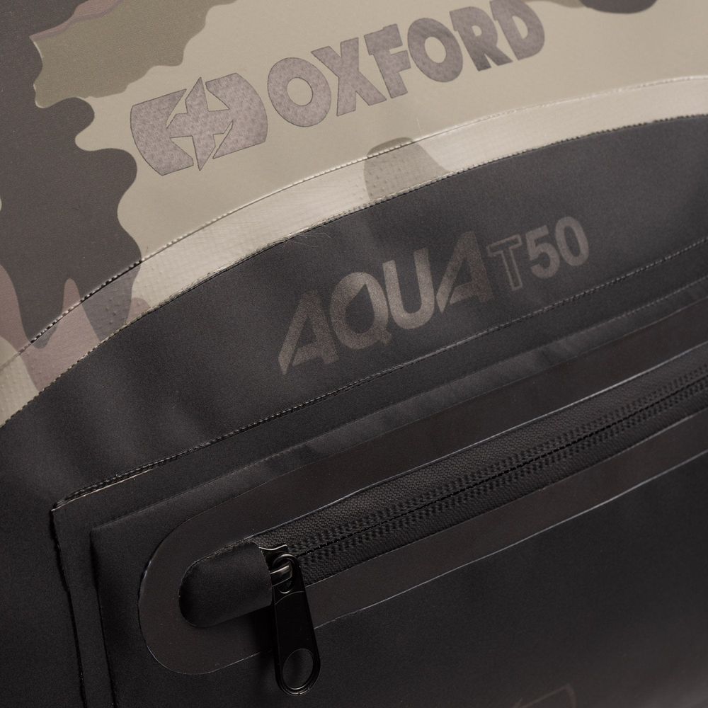 Oxford Aqua T-50 Roll Bag Camouflage / Black FREE 1 YEAR Returns, FREE UK Delivery | ThrottleChimp