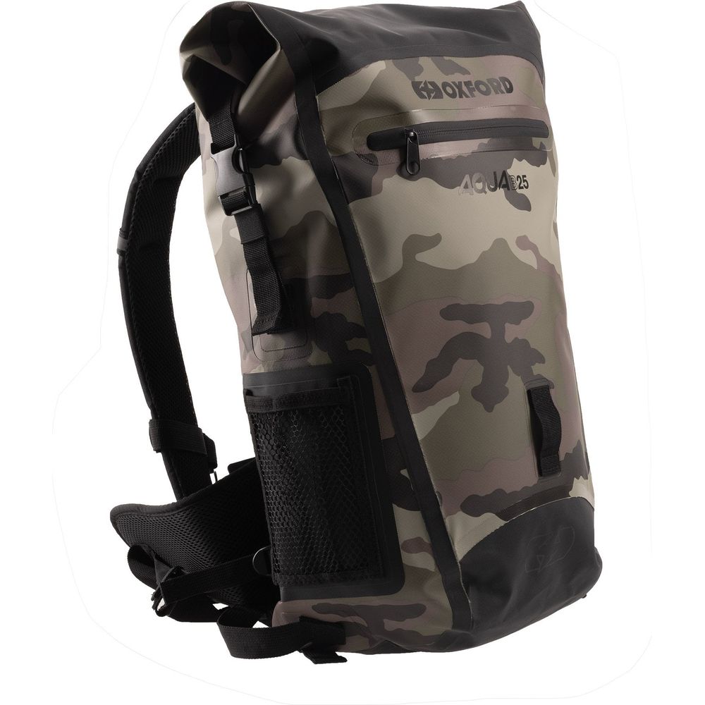 Oxford Aqua B-25 Backpack Camouflage FREE 1 YEAR Returns, FREE UK Delivery | ThrottleChimp