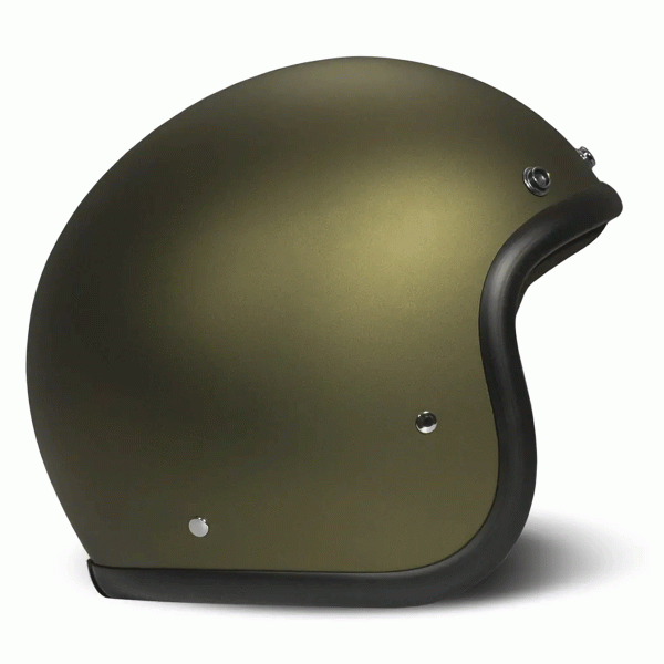 DMD Retro Jet Open Face Helmet Olive Gold FREE UK Delivery, FREE 365 Day Returns | Moto Central