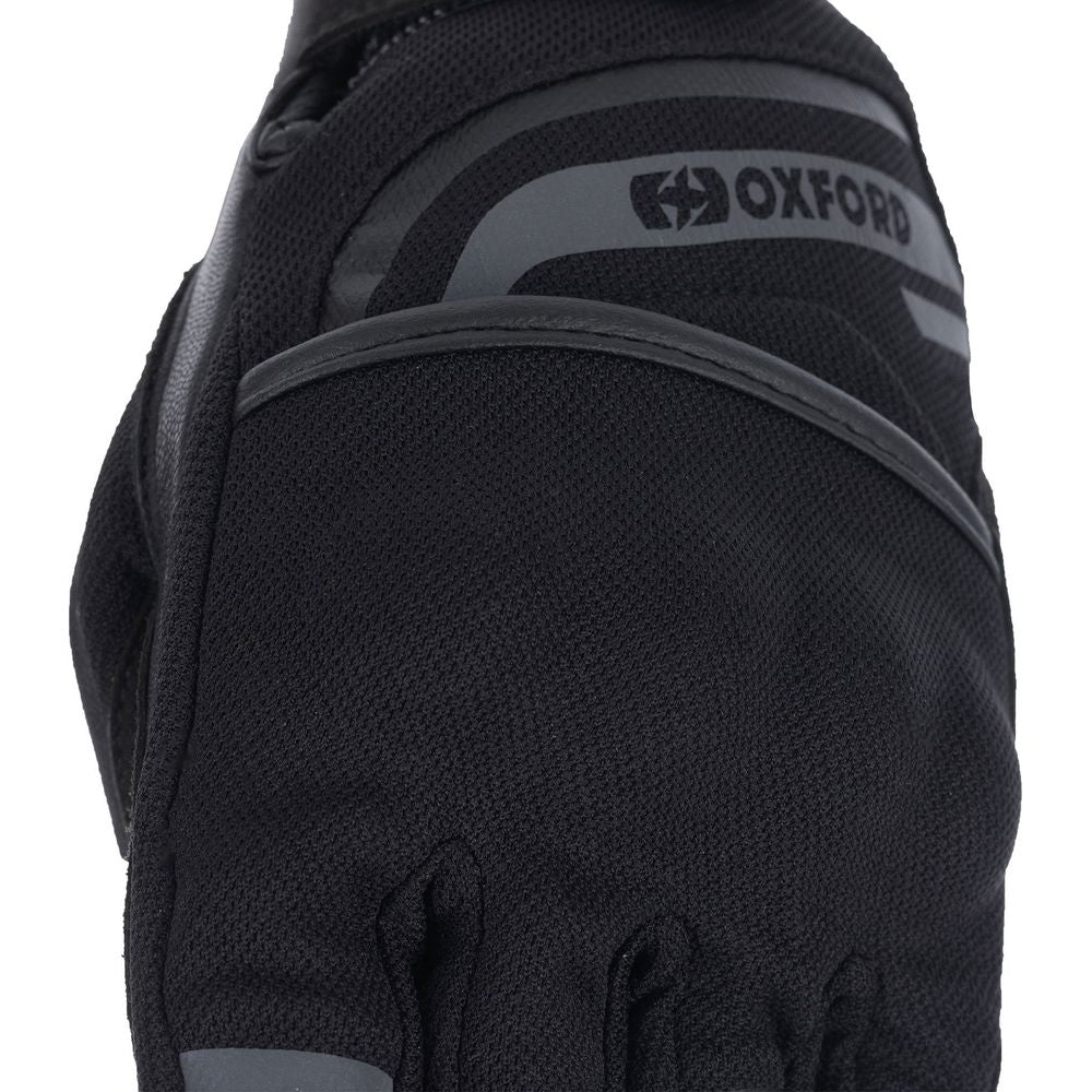 Oxford Dakar 1.0 Textile Gloves Stealth Black FREE 1 YEAR Returns, FREE UK Delivery | ThrottleChimp