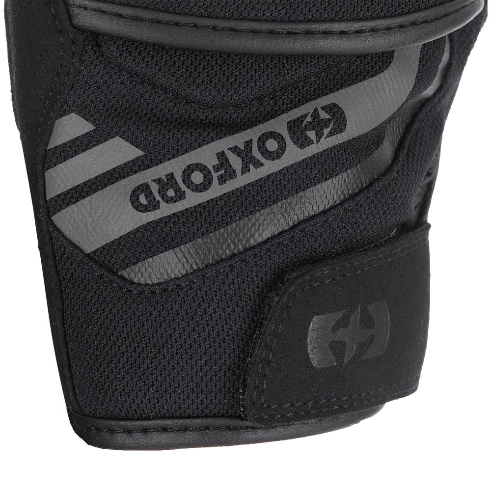 Oxford Dakar 1.0 Textile Gloves Stealth Black FREE 1 YEAR Returns, FREE UK Delivery | ThrottleChimp