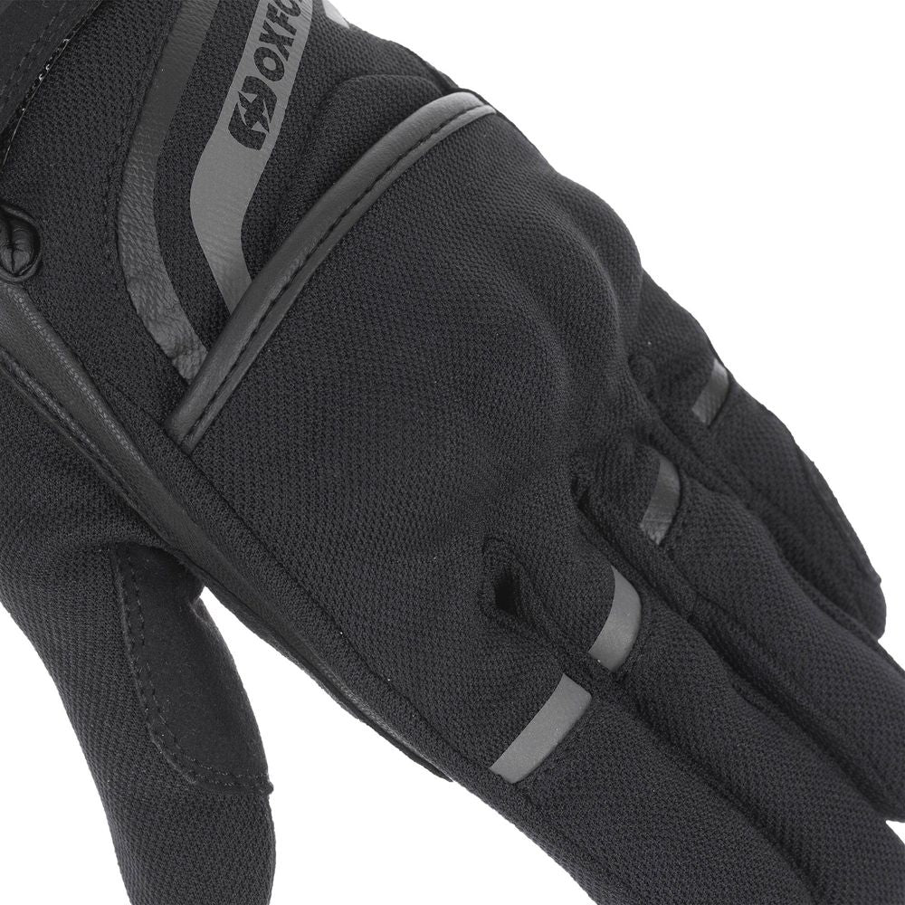Oxford Dakar 1.0 Textile Gloves Stealth Black FREE 1 YEAR Returns, FREE UK Delivery | ThrottleChimp