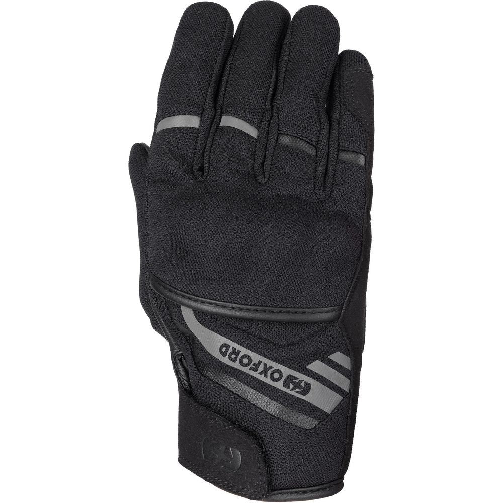 Oxford Dakar 1.0 Textile Gloves Stealth Black FREE 1 YEAR Returns, FREE UK Delivery | ThrottleChimp