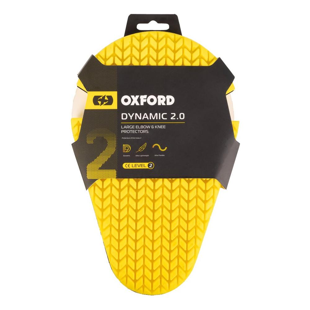 Oxford Dynamic 2.0 Level 2 Large Elbow & Knee Protector Insert - Pair FREE 1 YEAR Returns, FREE UK Delivery | ThrottleChimp