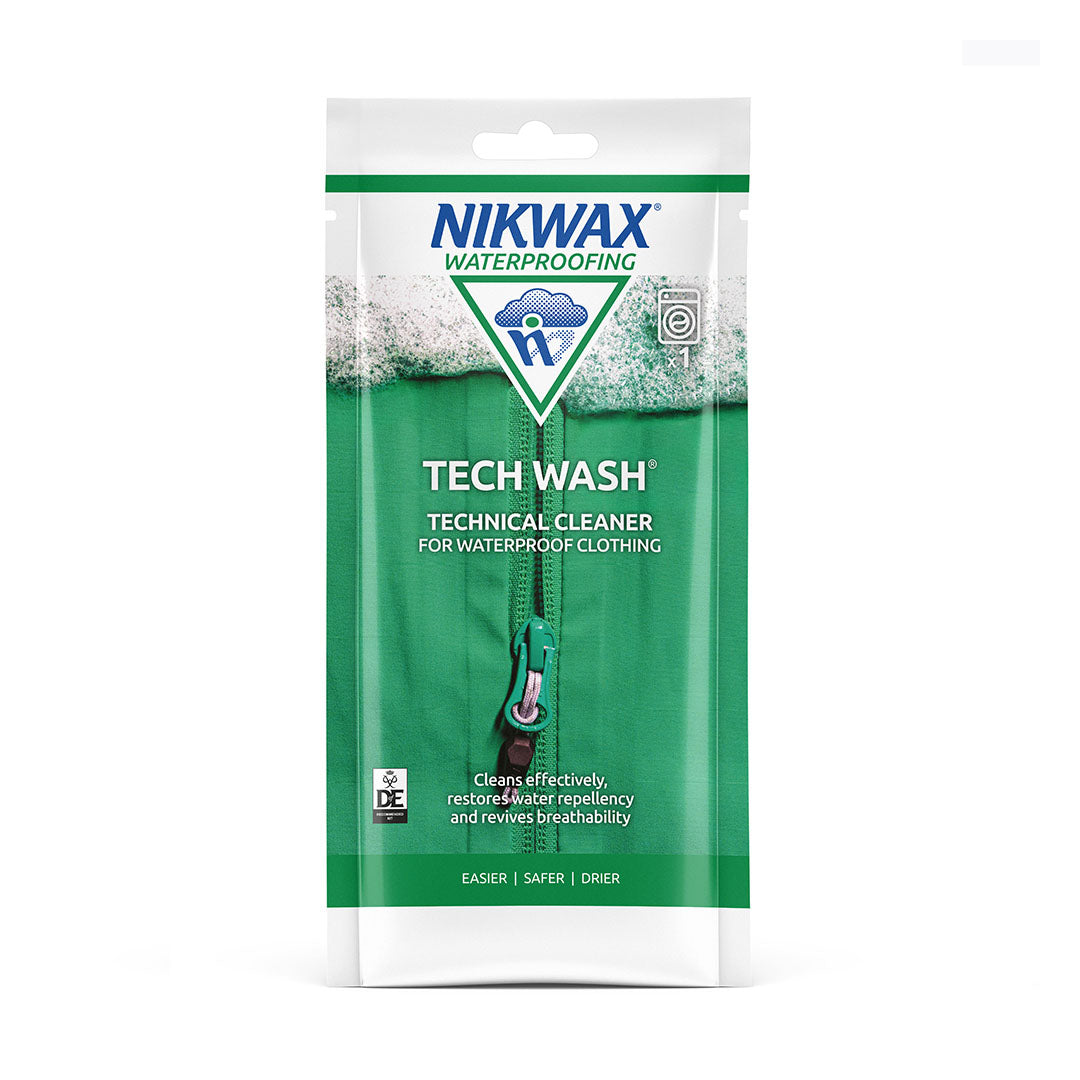 Nikwax Tech Wash Pouch Single FREE 1 YEAR Returns, FREE UK Delivery | ThrottleChimp