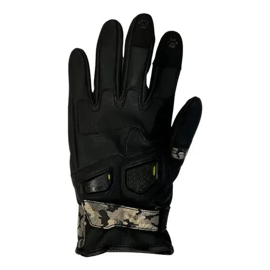 MotoGirl Bessie Ladies Leather Gloves Camo FREE 1 YEAR Returns, FREE UK Delivery | ThrottleChimp