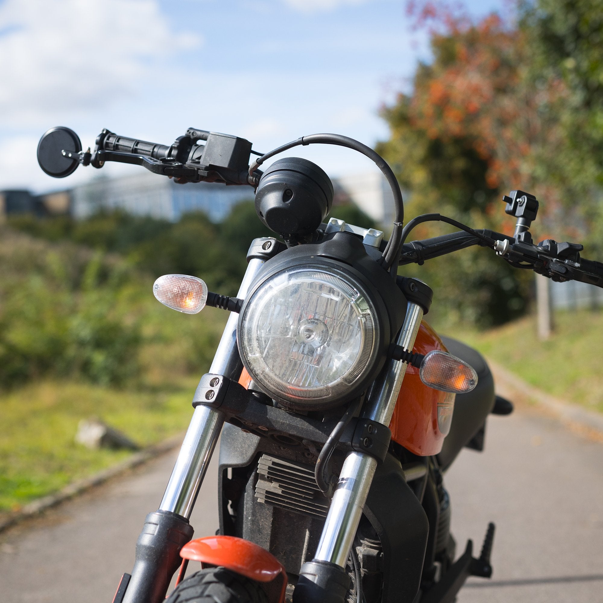 Oxford Fold-Away Bar End Mirrors Set Black FREE 1 YEAR Returns, FREE UK Delivery | ThrottleChimp