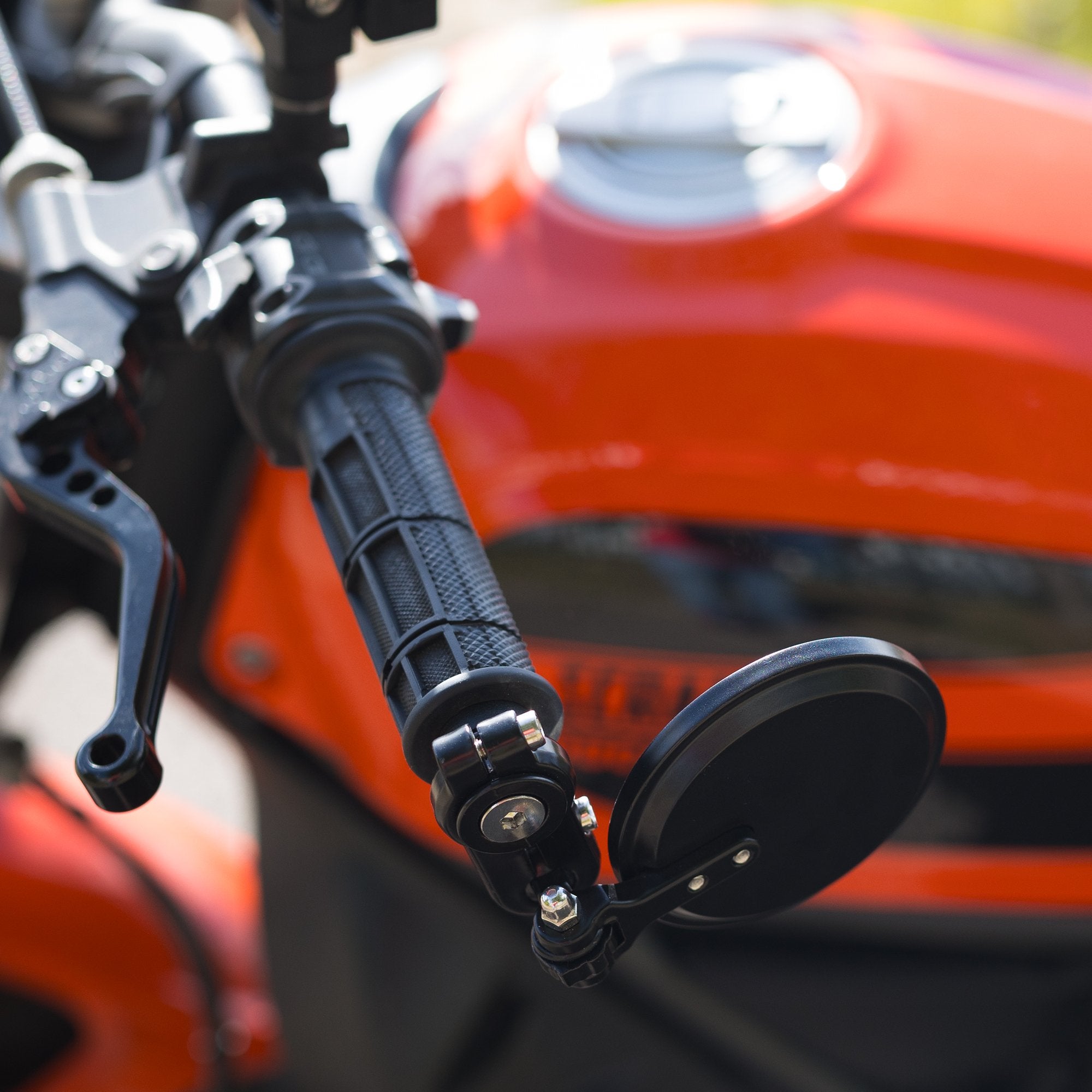 Oxford Fold-Away Bar End Mirrors Set Black FREE 1 YEAR Returns, FREE UK Delivery | ThrottleChimp