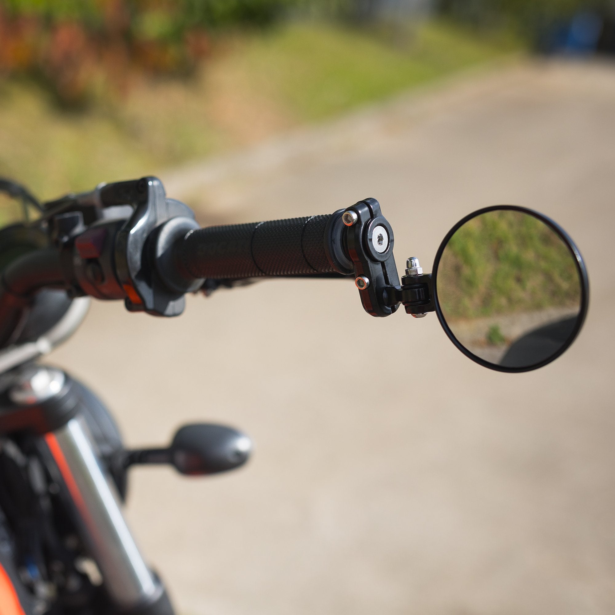 Oxford Fold-Away Bar End Mirrors Set Black FREE 1 YEAR Returns, FREE UK Delivery | ThrottleChimp