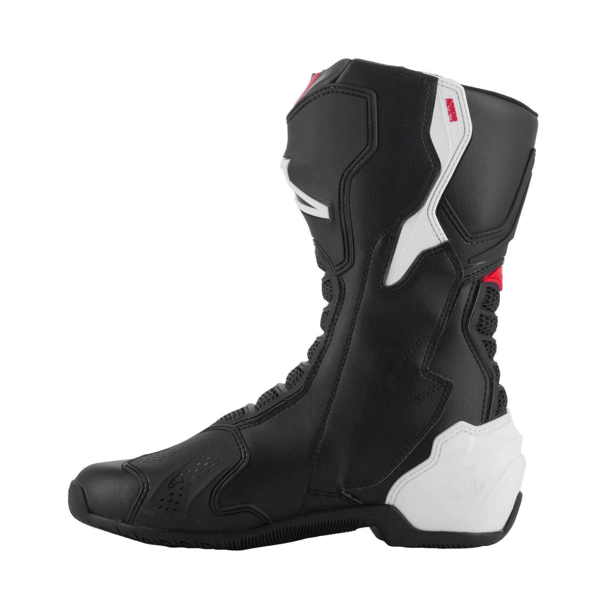 Alpinestars SMX-6 V3 Boots Black / White / Red Graphic FREE 1 YEAR Returns, FREE UK Delivery | ThrottleChimp
