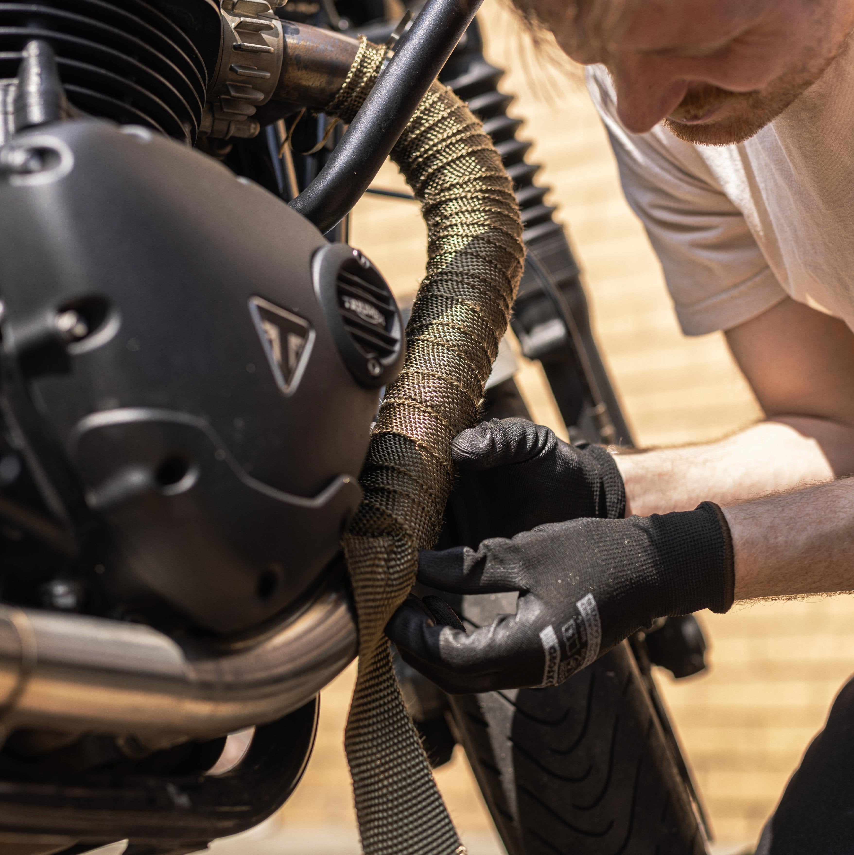 Oxford Exhaust Wrap Titanium FREE 1 YEAR Returns, FREE UK Delivery | ThrottleChimp