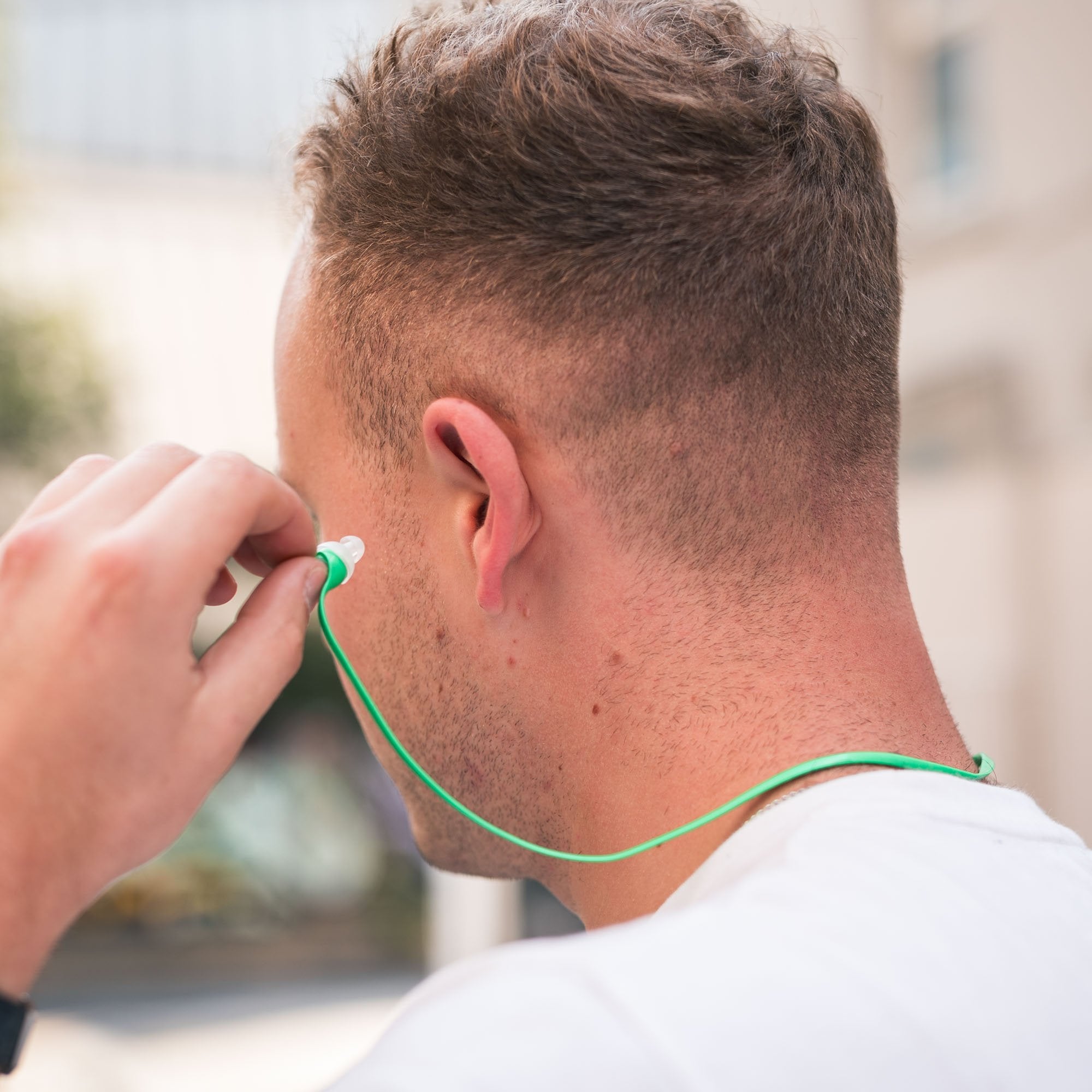 Oxford FilterBuds Commuter 18 SNR Ear Buds Clear / Green FREE 1 YEAR Returns, FREE UK Delivery | ThrottleChimp