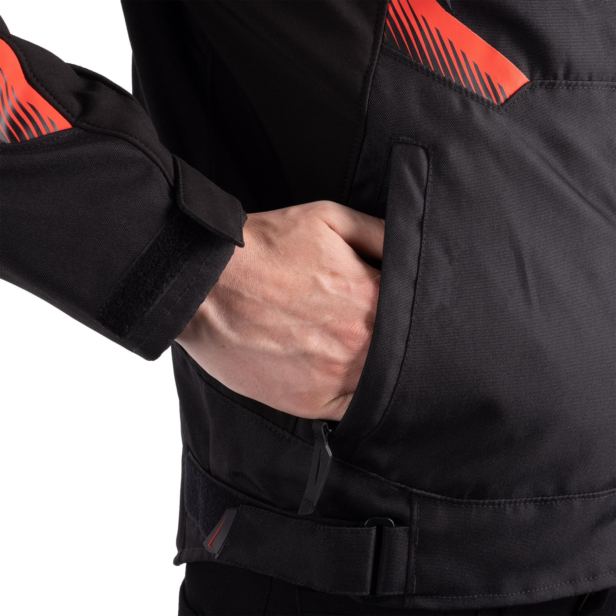 Oxford Omega 1.0 Dry2Dry Textile Jacket Black / Camo / Red FREE 1 YEAR Returns, FREE UK Delivery | ThrottleChimp