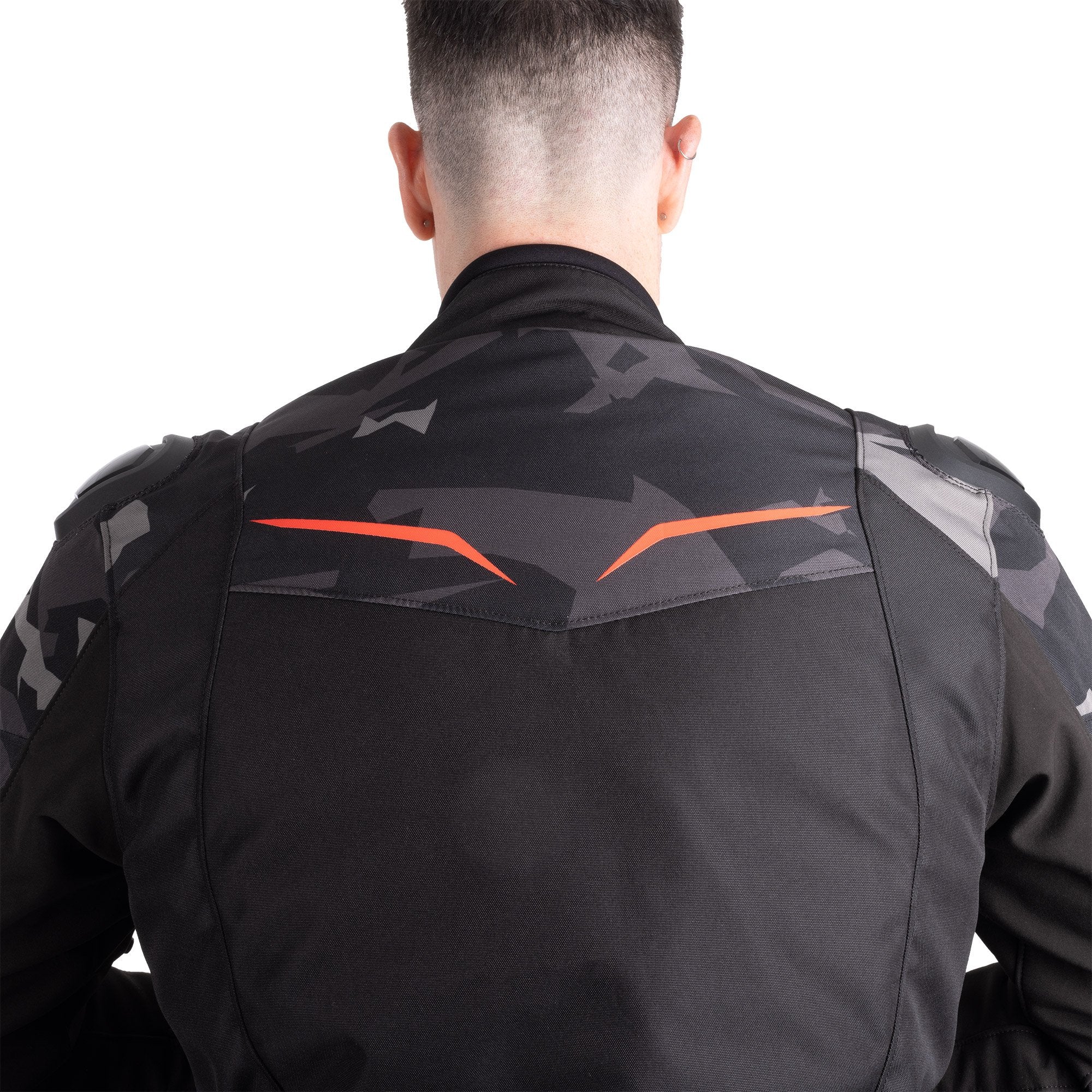 Oxford Omega 1.0 Dry2Dry Textile Jacket Black / Camo / Red FREE 1 YEAR Returns, FREE UK Delivery | ThrottleChimp