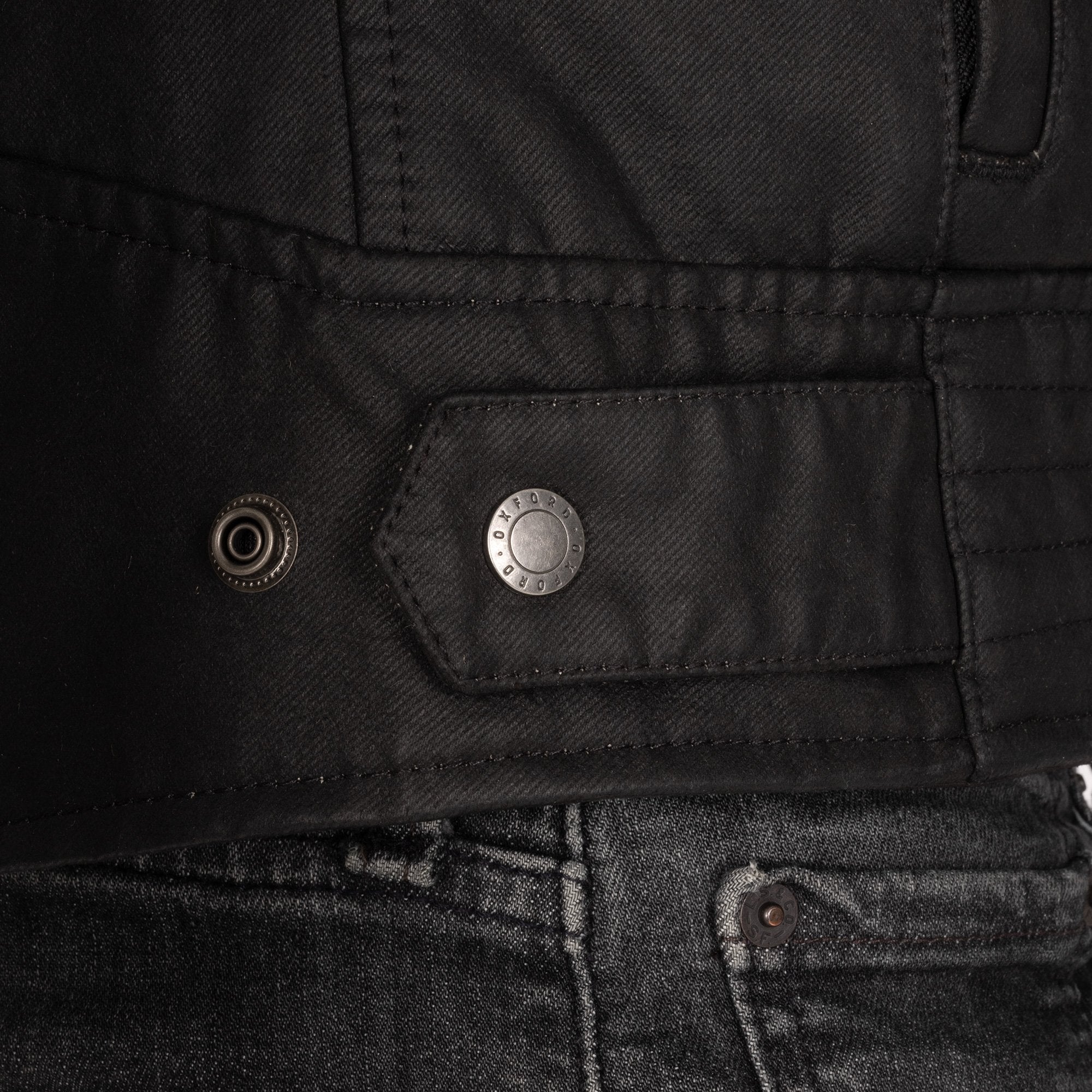 Oxford Hardy 2.0 Textile Jacket Black FREE 1 YEAR Returns, FREE UK Delivery | ThrottleChimp