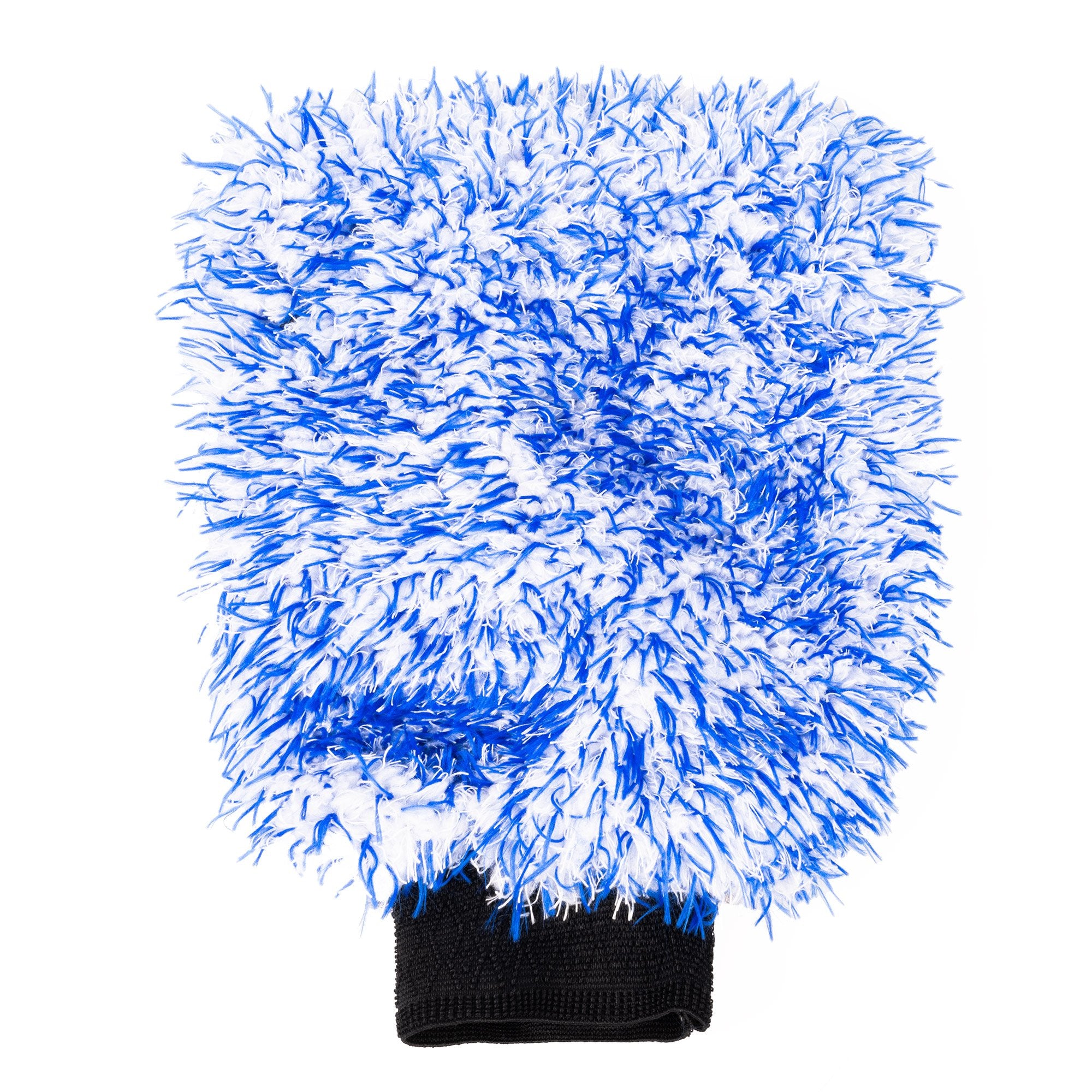 Oxford Plush Microfibre Wash Mitt Blue / White FREE 1 YEAR Returns, FREE UK Delivery | ThrottleChimp