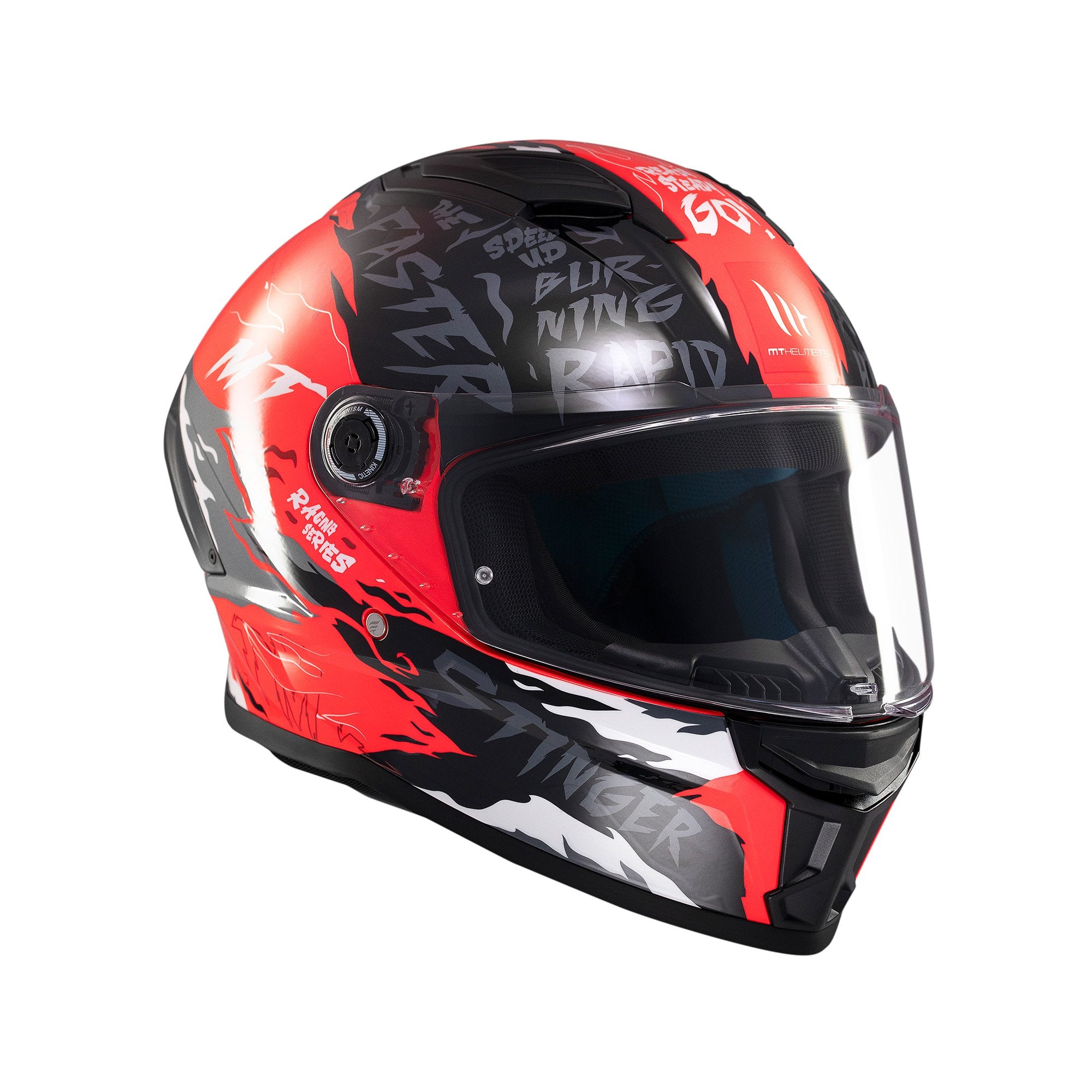 MT Stinger 2 Ardent C5 Full Face Helmet Gloss Red FREE 1 YEAR Returns, FREE UK Delivery | ThrottleChimp