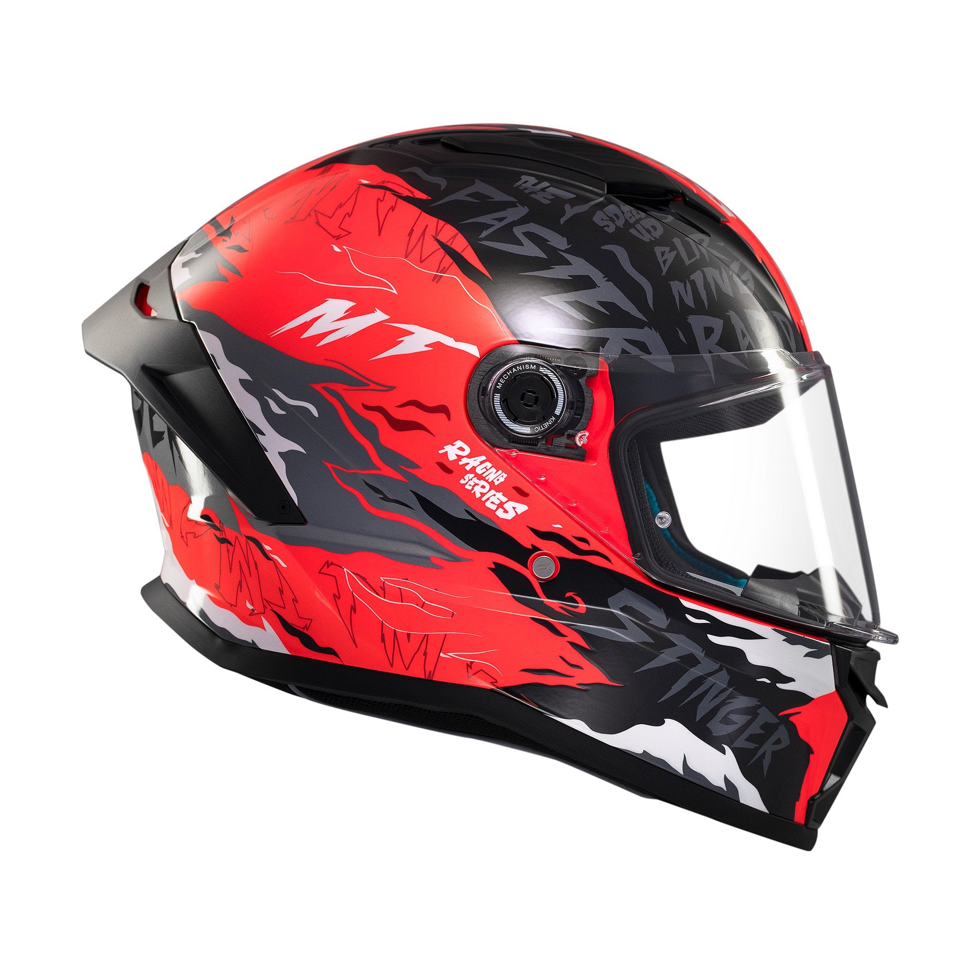 MT Stinger 2 Ardent C5 Full Face Helmet Gloss Red FREE 1 YEAR Returns, FREE UK Delivery | ThrottleChimp