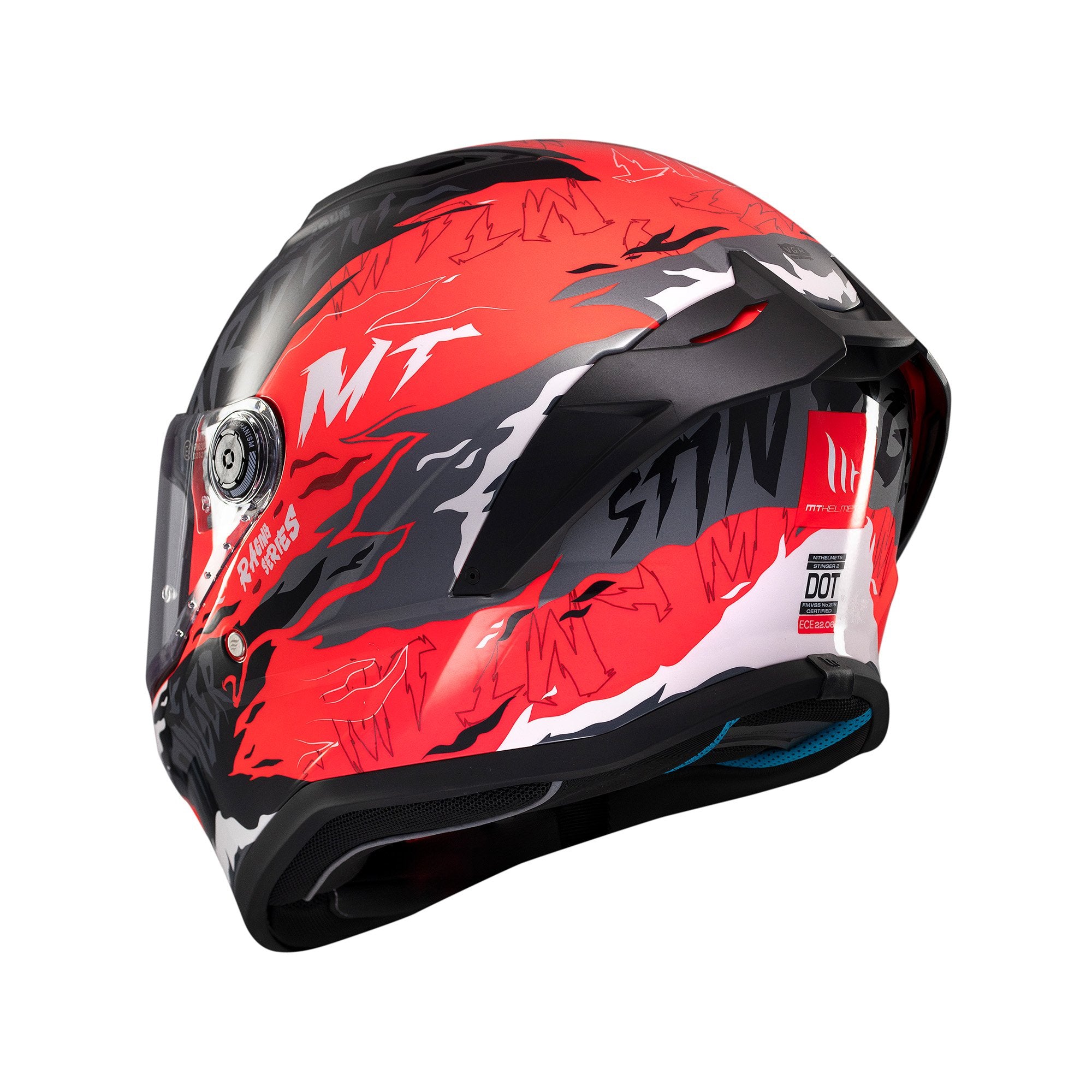 MT Stinger 2 Ardent C5 Full Face Helmet Gloss Red FREE 1 YEAR Returns, FREE UK Delivery | ThrottleChimp