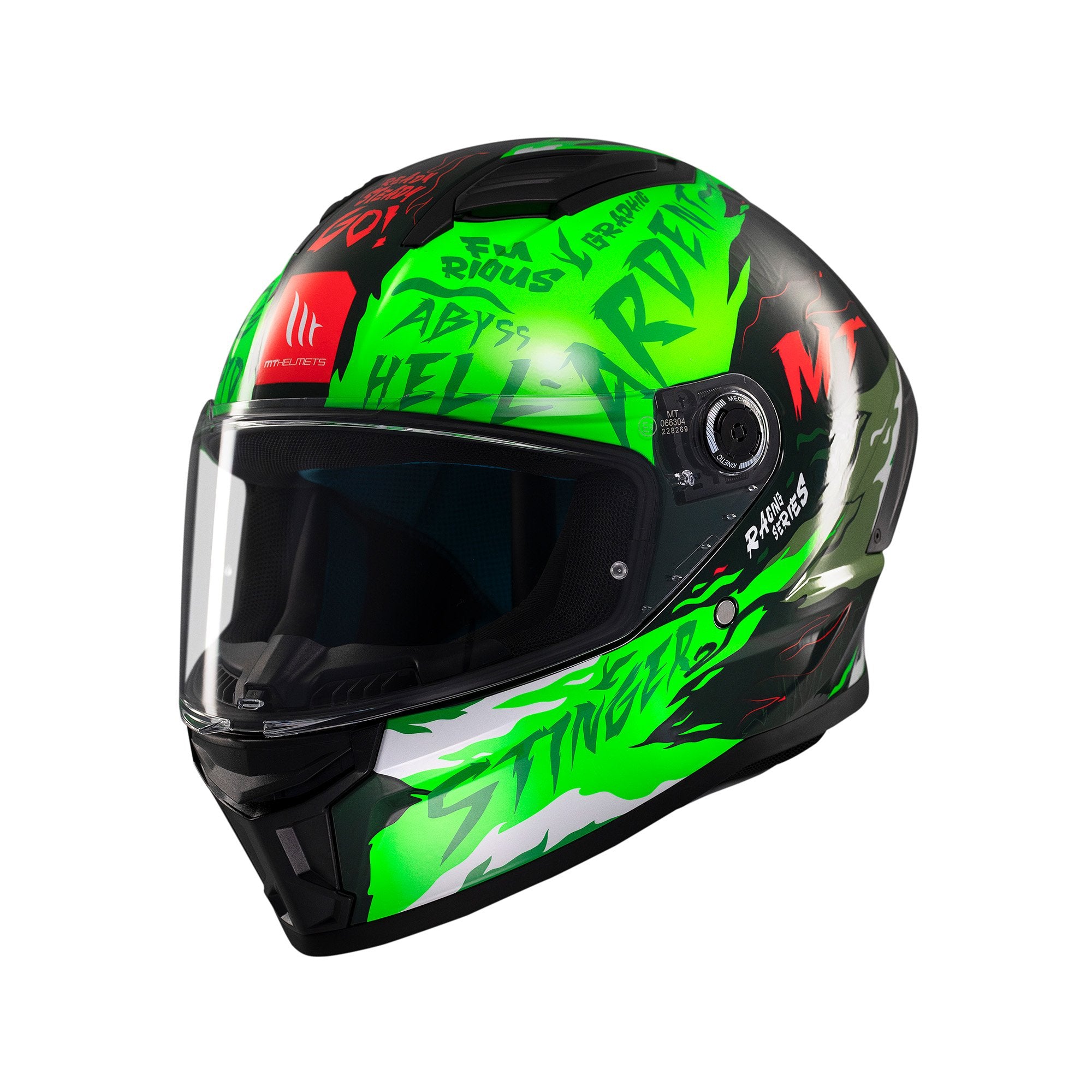 MT Stinger 2 Ardent C6 Full Face Helmet Gloss Green FREE 1 YEAR Returns, FREE UK Delivery | ThrottleChimp