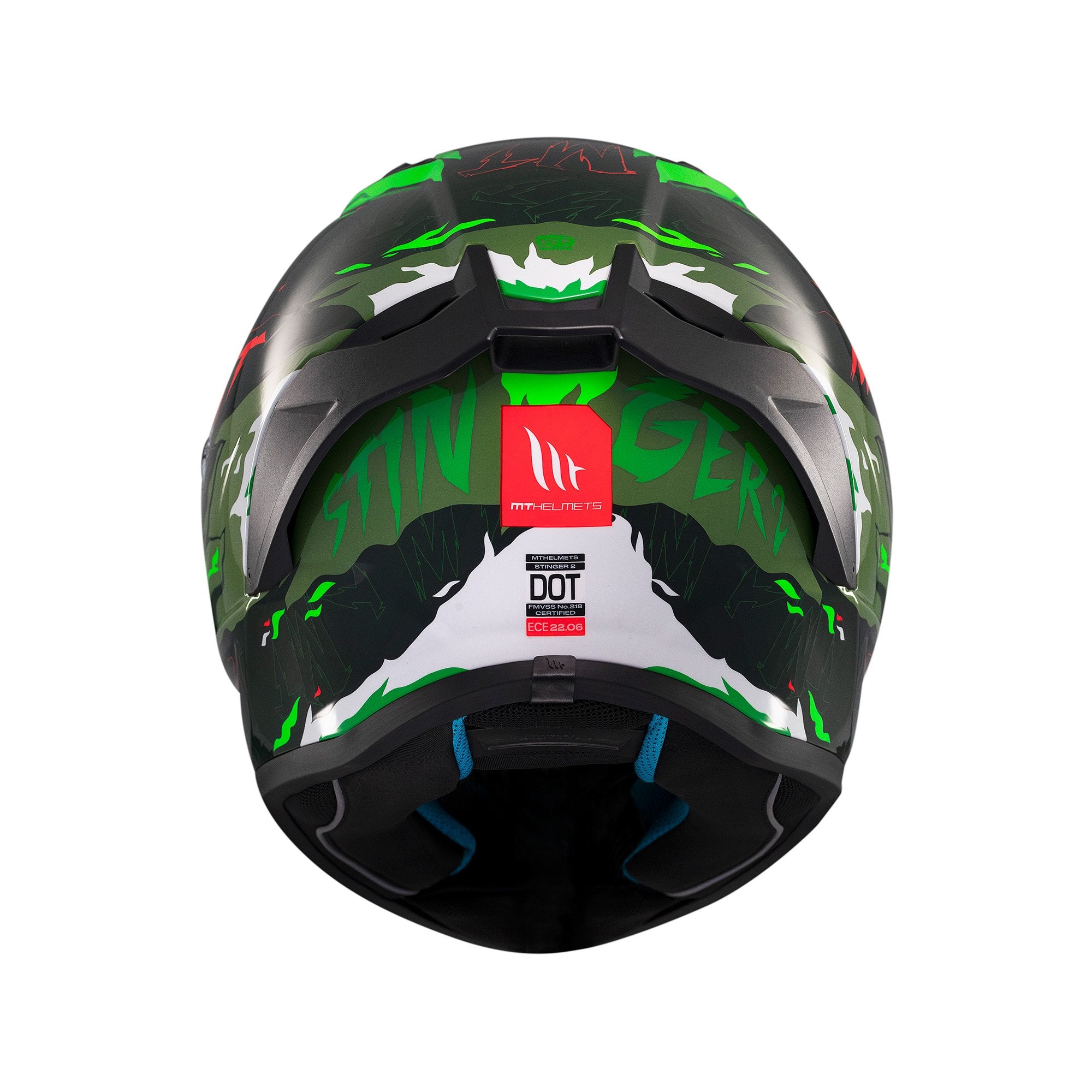 MT Stinger 2 Ardent C6 Full Face Helmet Gloss Green FREE 1 YEAR Returns, FREE UK Delivery | ThrottleChimp