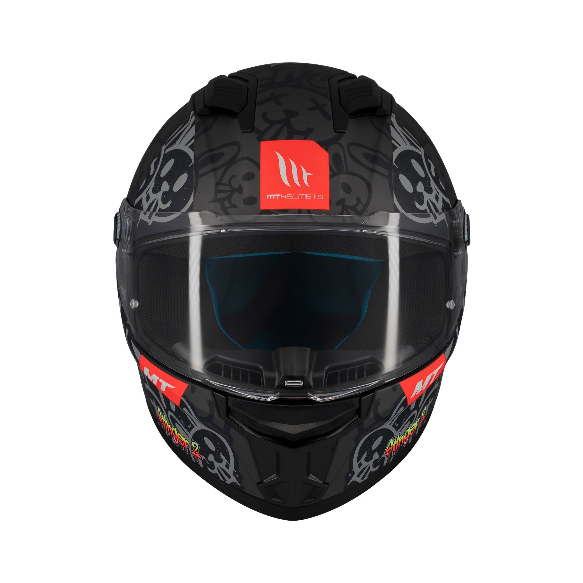 MT Stinger 2 Ram F1 Full Face Helmet Matt Black FREE 1 YEAR Returns, FREE UK Delivery | ThrottleChimp